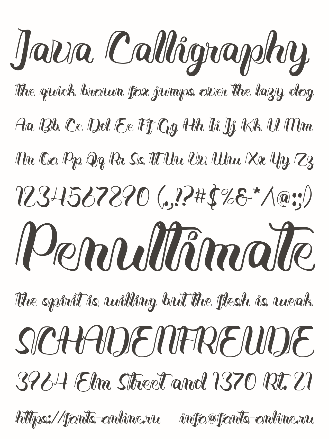 Java Calligraphy Free Font Download